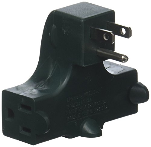 Product Cover IIT 26815 Right Angle Wall Tap - 3-Outlet Splitter - Ul Listed - Behind Furniture,