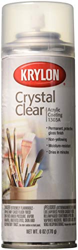 Product Cover Krylon K01303A07 Crystal Clear Acrylic Coating Aerosol Spray, 6 Ounce