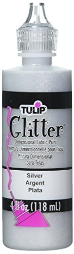 Product Cover I Love To Create Tulip Glitter Dimensional Fabric Paint, 4-Ounce, Silver
