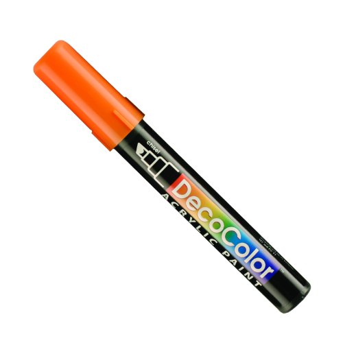 Product Cover Uchida 315-C-7 Marvy Deco Color Chisel Tip Acrylic Paint Marker, Orange
