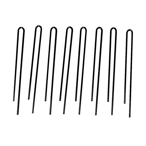 Product Cover Exercise Pen Ground Stakes | Pack of 8 Replacement Ground Stakes for Outdoor Exercise Pens/Pet Playpens, Fits All Metal Models, Black