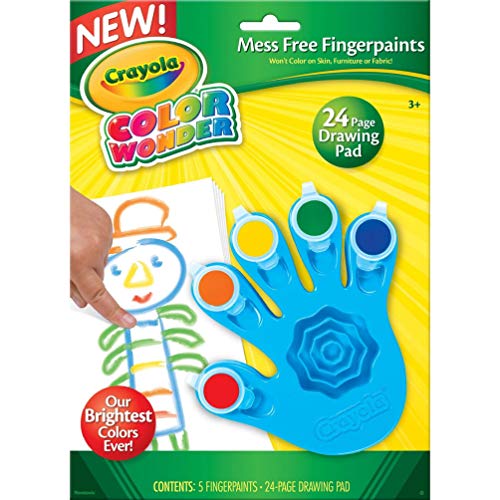 Product Cover Crayola, Color Wonder Mess Free Fingerpaints and Paper, Art Tools, Great for Travel