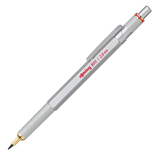 Product Cover Rotring 800 Lead Holder Clutch Knock System - 2 mm - Silver Body (japan import)