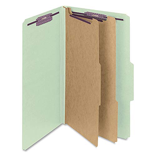 Product Cover Smead Pressboard Classification File Folder with SafeSHIELD Fasteners, 2 Dividers, 2