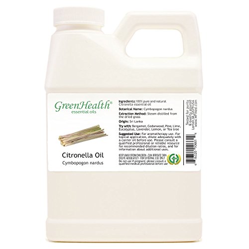 Product Cover GreenHealth Citronella - 16 fl oz (473 ml) Plastic Jug w/Cap - 100% Pure Essential Oil