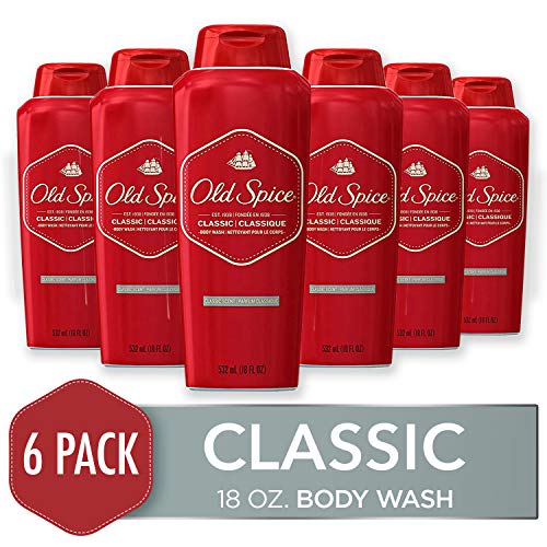 Product Cover Old Spice Body Wash for Men, Classic Scent, 18 Fl Oz (Pack of 6)