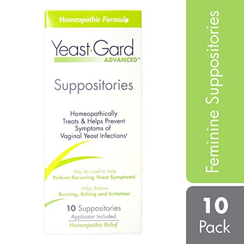 Product Cover YeastGard Advanced Yeast Infection Feminine Suppositories, 10-Count