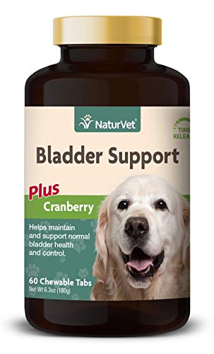 Product Cover NaturVet - Bladder Support for Dogs - Plus Cranberry - Supports Healthy Bladder Control & Normal Urination - 60 Time Release Chewable Tablets