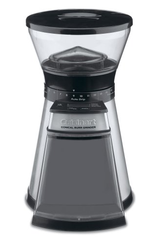 Product Cover Cuisinart CBM-18N Programmable Conical Burr Mill, Stainless Steel, COMPACT