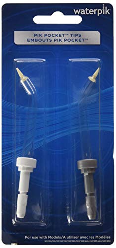 Product Cover Waterpik Dental Water Jet Pik Pocket Replacement Tips (Pack of 2)
