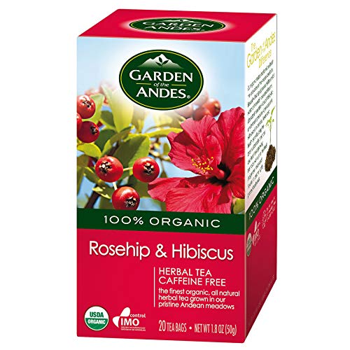 Product Cover Garden of the Andes 100% Organic Herbal Tea, Rosehip and Hibiscus, 20-Count