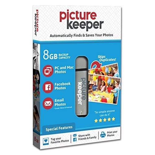 Product Cover Picture Keeper 8GB Portable Flash USB Photo Backup and Storage Device for PC and MAC Computers