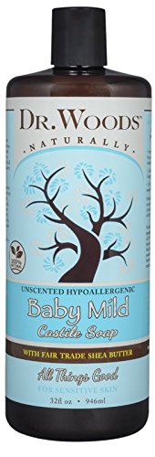 Product Cover Dr. Woods Baby Mild Unscented Liquid Castile Soap with Organic Shea Butter, 32 Ounce