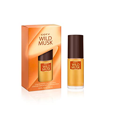 Product Cover Coty  Wild Musk Cologne Concentrate Spray 1 Fluid Ounce Women's' Fragrance in a Floral Scent, Great Gift for Cologne or Perfume Lovers