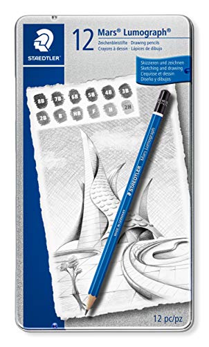 Product Cover Staedtler Lumograph Graphite Drawing & Sketching Pencils, Soft Set of 12 Degrees (100G12S)
