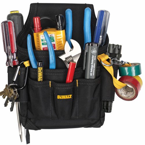 Product Cover DEWALT DG5103 Small Durable Maintenance and Electrician's Pouch with Pockets for Tools, Flashlight, Keys