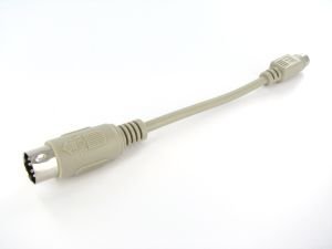 Product Cover 5-Pin DIN-Male AT to 6-Pin Mini DIN-Female PS/2 Keyboard Adapter PS2 KB-ATM-PS2F-6I