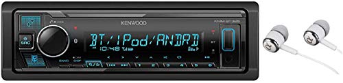 Product Cover Kenwood KMM-BT325 Bluetooth USB MP3 WMA AM/FM Digital Media Player Dual Phone Connection Pandora Car Stereo Receiver/Free Alphasonik Earbuds