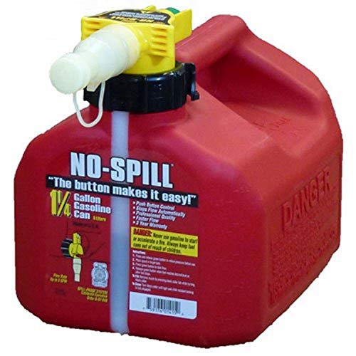 Product Cover No-Spill 1415 1-1/4-Gallon Poly Gas Can (CARB Compliant)