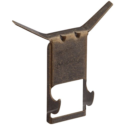 Product Cover National Hardware N260-299 V2552 Brick Hangers in Antique Brass, 2 Pack