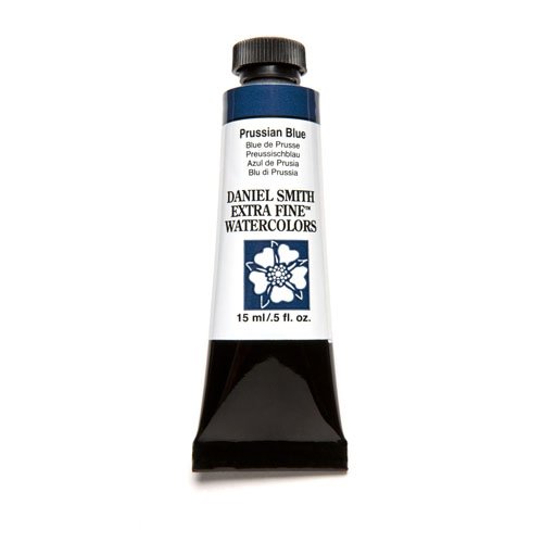 Product Cover DANIEL SMITH Extra Fine Watercolor 15ml Paint Tube, Prussian Blue
