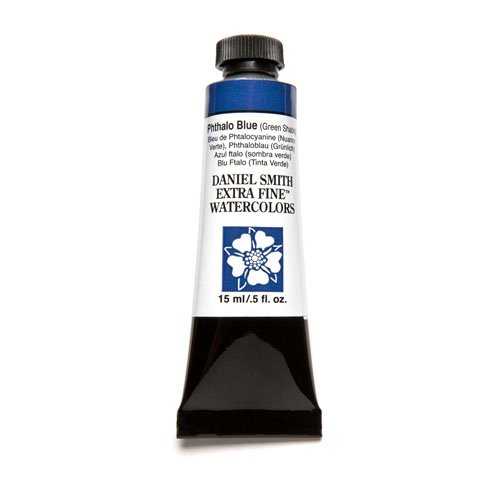 Product Cover DANIEL SMITH Extra Fine Watercolor 15ml Paint Tube, Phthalo Blue Green Shade