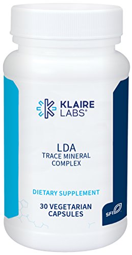 Product Cover Klaire Labs LDA Trace Mineral Complex - 11 Essential Trace Elements with TRAACS Chelated Minerals, Hypoallergenic & No Iron (30 Vegetarian Capsules)