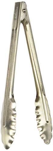 Product Cover Winco UT-9 Coiled Spring Heavyweight Stainless Steel Utility Tong, 9-Inch