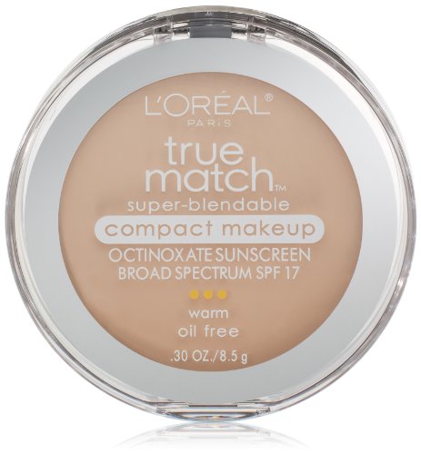 Product Cover L'Oréal Paris True Match Super-Blendable Compact Makeup, W1 Porcelain, 0.3 oz.