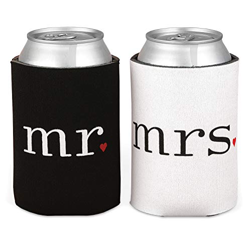 Product Cover Hortense B. Hewitt Wedding Accessories Mr. and Mrs. Can Coolers Gift Set