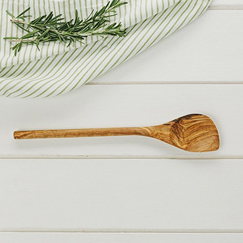Product Cover Naturally Med Olive Wood Corner Spoon/Spatula