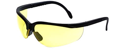 Product Cover LEDwholesalers UV Protection Adjustable Safety Glasses with Yellow Tint, 7821