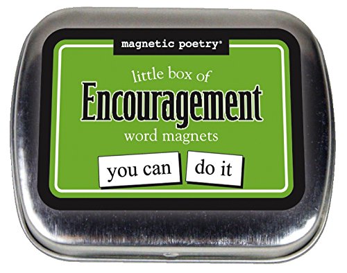 Product Cover Magnetic Poetry - Little Box of Encouragement Kit - Words for Refrigerator - Write Poems and Letters on the Fridge - Made in the USA