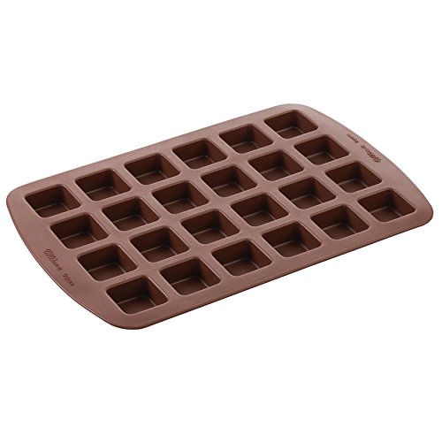 Product Cover Wilton Bite-Size Brownie Squares Silicone Mold, 24-Cavity