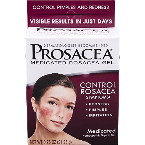 Product Cover Prosacea Medicated Rosacea Gel - Controls Rosacea Symptoms of Redness, Pimples & Irritation - 0.75 Oz