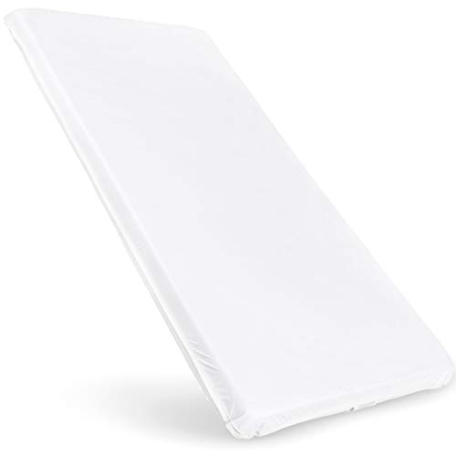 Product Cover Baby Cradle Mattress with Waterproof Top - Premium Quality Firm Breathable Foam - Fits 18x36 Baby Crib