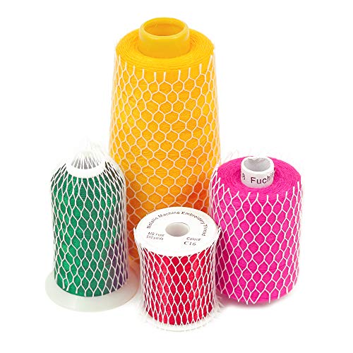 Product Cover 10 Yards of Thread Net Spool Saver for Sewing Embroidery Machine Mess/Tangle Free Spools Prevents Unwinding Perfect for Small/Large Cones