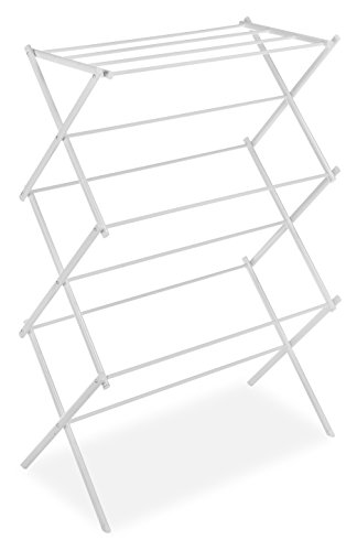 Product Cover Whitmor 6023-741 Folding Clothes Drying Rack, White