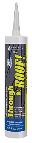 Product Cover Sashco Through The Roof Sealant, 10.5 oz Cartridge, Clear (Pack of 1)