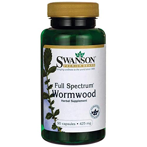 Product Cover Swanson Wormwood GI Gut Health Microbial Balance Support Supplement (Artemisinin) 425 mg 90 Capsules