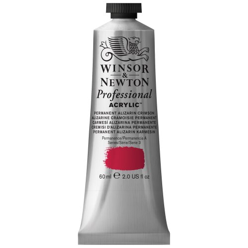 Product Cover Winsor & Newton Professional Acrylic Color Paint, 60ml Tube, Permanent Alizarin Crimson