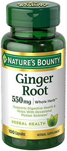 Product Cover Nature's Bounty Ginger Root 550 mg, 100 Capsules