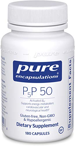 Product Cover Pure Encapsulations - P5P 50 - Activated Vitamin B6 to Support Metabolism of Carbohydrates, Fats, and Proteins* - 180 Capsules