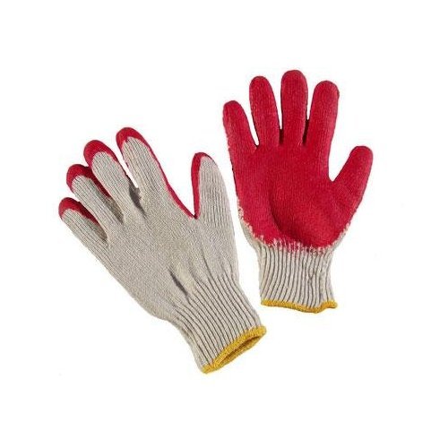 Product Cover G & F 3106-10 String Knit Palm, Latex Dipped Nitrile Coated Work Gloves For General Purpose, 10-Pairsper Pack, Red, Large