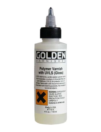 Product Cover Golden 0007710-4 4Oz Polymer Varnishes with UVLS Gloss