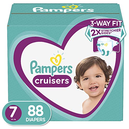 Product Cover Diapers Size 7 (88 Count) - Pampers Cruisers Disposable Baby Diapers, ONE MONTH SUPPLY