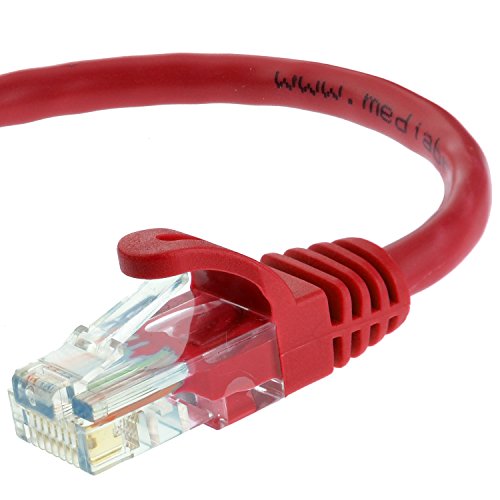 Product Cover Mediabridge Ethernet Cable (15 Feet) - Supports Cat6 / Cat5e / Cat5 Standards, 550MHz, 10Gbps - RJ45 Computer Networking Cord (Part# 31-599-15B)