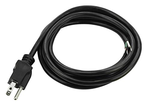 Product Cover Prime PS010608 8-Feet 16/3 SJT Replacement Power Supply Cord, Black