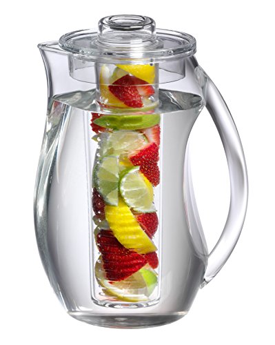 Product Cover Prodyne FI-3 Fruit Infusion Flavor Pitcher, 2.9 qt clear, 93 oz
