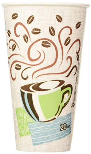 Product Cover Dixie Perfectouch Insulated Paper Hot Cup, Coffee Haze Design, 100 Count